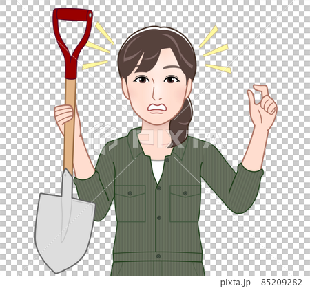 Illustration of a young woman wearing a jumpsuit 85209282