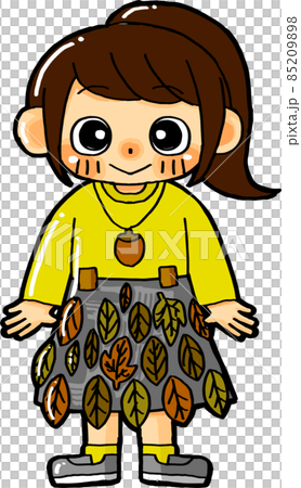 用落葉做裙子的孩子 用落葉做裙子的孩子 85209898