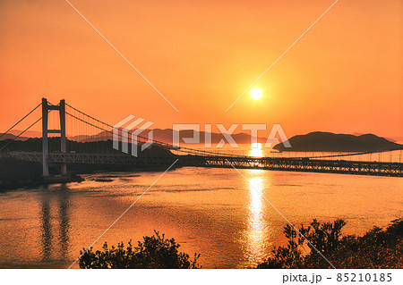 瀬戸内海の絶景｜サンセット 85210185