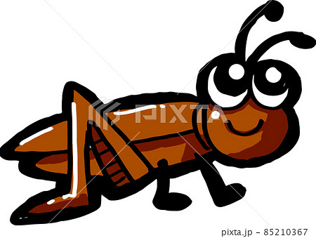 にっこり笑顔のコオロギ 85210367