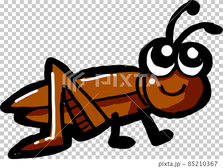 にっこり笑顔のコオロギ 85210367