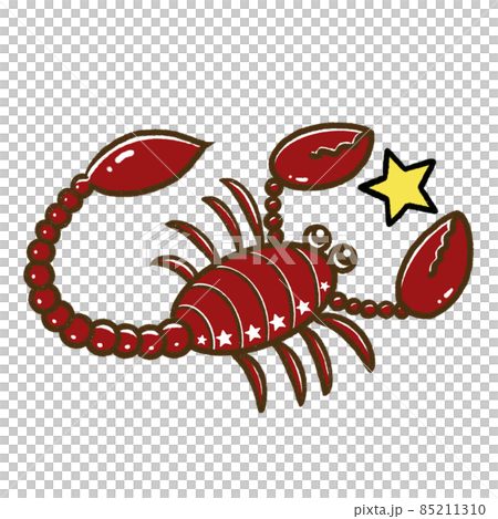 12星座可愛插畫/天蠍座 12星座可愛插畫/天蠍座 85211310