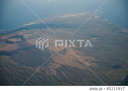 三原山の空撮 三原山の空撮 85211917