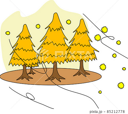 飛んでいく杉の花粉 85212778