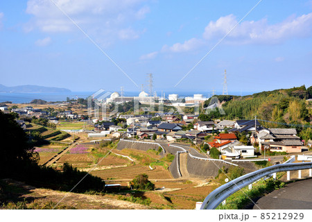原子力発電所のある風景　九州電力玄海原子力発電所　佐賀県玄海町　 85212929