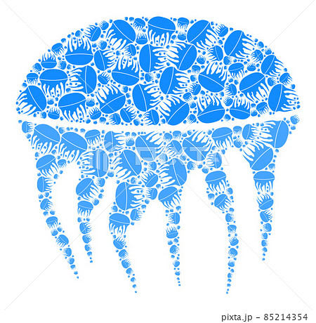 Jelly Fish Fractal Icon Collage of Self Icons Jelly Fish Fractal Icon Collage of Self Icons 85214354