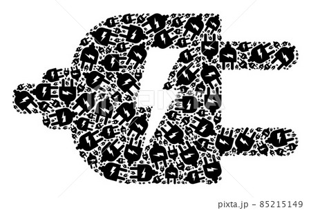 Electric Source Recursive Icon Collage of Self Items 85215149