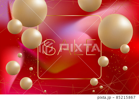 新春バーゲンセール用　風船 3D 抽象的 おしゃれな背景素材 85215867