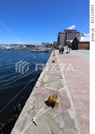 北海道　函館　赤レンガ倉庫と海岸通り 85215903