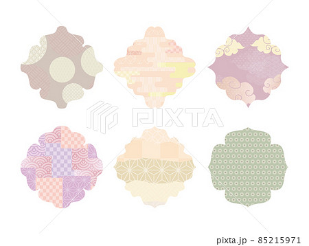 和風　和柄　背景　枠 85215971