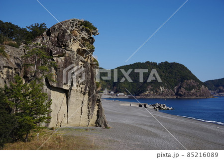 獅子岩 熊野市 三重県 七里御浜 獅子岩 熊野市 三重県 七里御浜 85216089