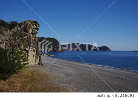 獅子岩 熊野市 三重県 七里御浜 獅子岩 熊野市 三重県 七里御浜 85216093