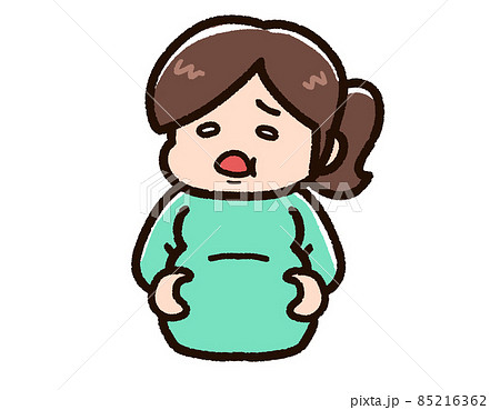 ショックを受けている肥満の女性 ショックを受けている肥満の女性 85216362