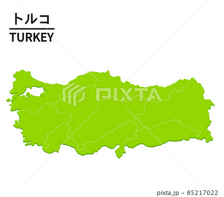 トルコの世界地図イラスト 85217022