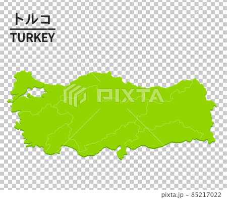トルコの世界地図イラスト 85217022