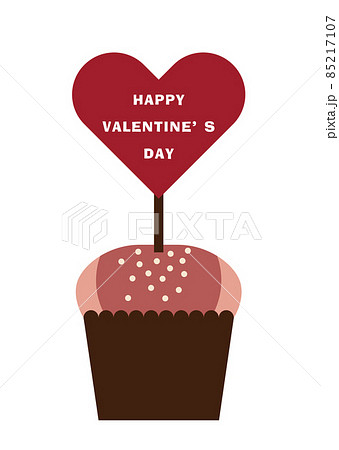 いちごマフィンのイラスト 85217107