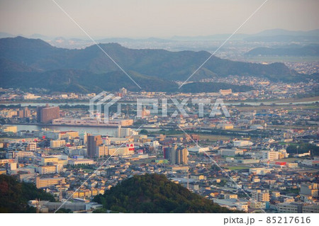 徳島県 眉山から日峰山方面を望む 徳島県 眉山から日峰山方面を望む 85217616