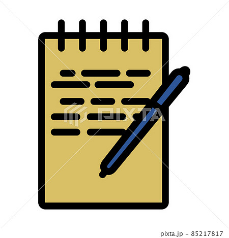 Notebook With Pen Icon 85217817