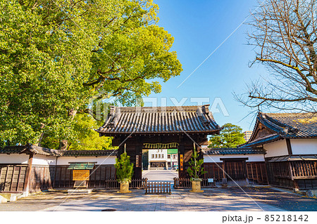 冬の徳川園、黒門の松飾り〈愛知県名古屋市〉 冬の徳川園、黒門の松飾り〈愛知県名古屋市〉 85218142