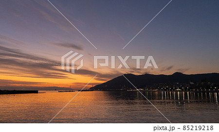 須磨海岸の夕焼け 85219218