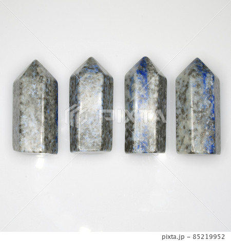 Natural lapis prism on the white background Natural lapis prism on the white background 85219952