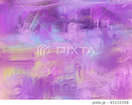 荒い筆あとの残るパステル色のペイント 85220308