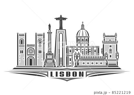 Vector illustration of Lisbon 85221219