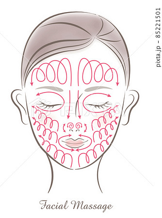 エステ フェイシャルマッサージ（水彩風） 85221501