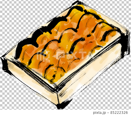 うにの手描き筆描き和風イラスト 85222326