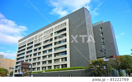 【】晴天下の大分市役所 【】晴天下の大分市役所 85222769