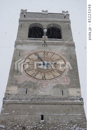 Bormio Medieval village Valtellina Italy under the snow in winter Bormio Medieval village Valtellina Italy under the snow in winter 85223349