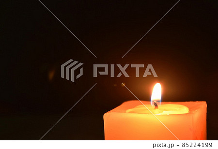 candle light for decoration in Christmas and new year festival in black background candle light for decoration in Christmas and new year festival in black background 85224199