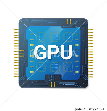Central gpu processor with gold contacts 85224521