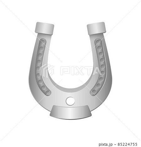 Silver Horseshoe Fortune Symbol Of Good Luckのイラスト素材