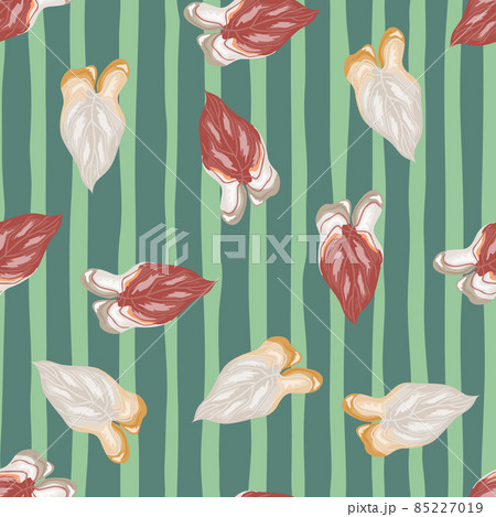 Tropical leaves seamless pattern. Rainforest leaf endless wallpaper. Exotic hawaiian plants backdrop. Tropical leaves seamless pattern. Rainforest leaf endless wallpaper. Exotic hawaiian plants backdrop. 85227019