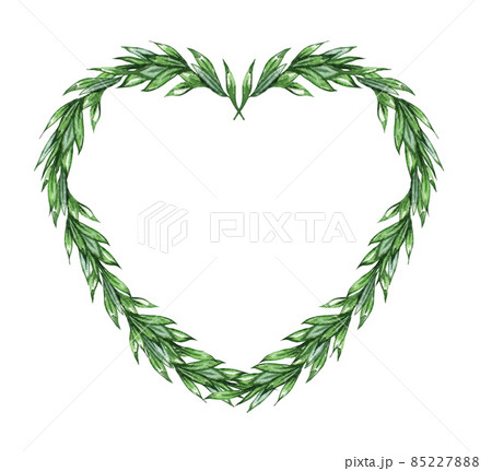 love watercolor invitation design with leaves, flower. wreath with floral elements , botanic watercolor illustration. Vintage Template. heart frame. love watercolor invitation design with leaves, flower. wreath with floral elements , botanic watercolor illustration. Vintage Template. heart frame. 85227888