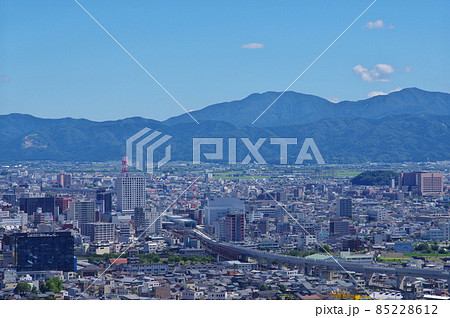 福井市 八幡山展望台からの中心部の眺め 福井市 八幡山展望台からの中心部の眺め 85228612