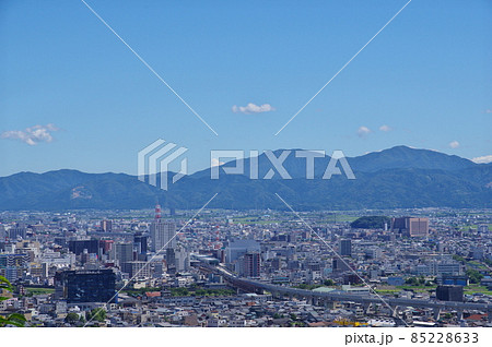 福井市 八幡山展望台からの中心部の眺め 福井市 八幡山展望台からの中心部の眺め 85228633