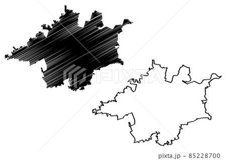 Morelia City (United Mexican States, Mexico, Michoacan State) map vector illustration, scribble sketch City of Valladolid map Morelia City (United Mexican States, Mexico, Michoacan State) map vector illustration, scribble sketch City of Valladolid map 85228700