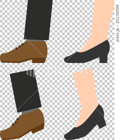 Feet with business shoes 85230099