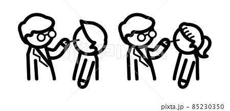 PCR検査　検査　病院　アイコン　コロナ 85230350