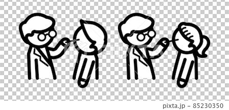 PCR検査　検査　病院　アイコン　コロナ 85230350