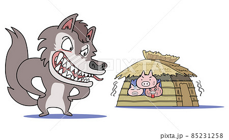 three little pigs wood house