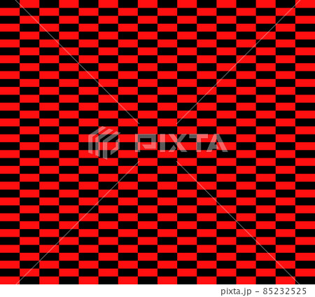 チェック柄 壁紙 背景 赤 黒 パターン1のイラスト素材