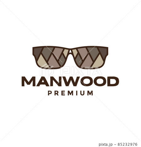 wood sunglasses logo design vector graphic symbol icon sign illustration creative idea 85232976