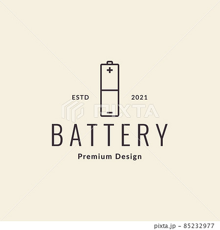 line battery hipster logo design vector graphic symbol icon sign illustration creative idea 85232977