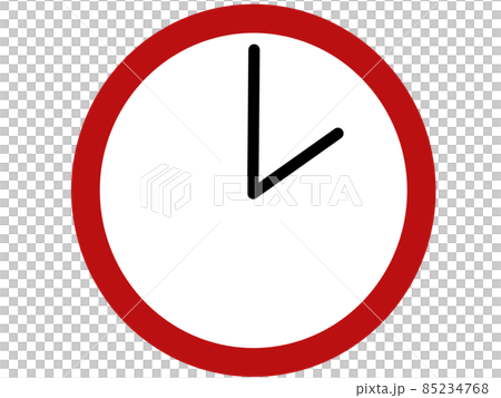 Illustration material of red clock 85234768