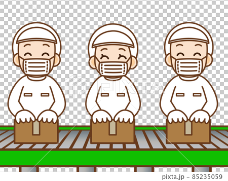 Employees working on the assembly line 5 85235059