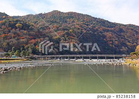 秋の嵐山　渡月橋 85238158