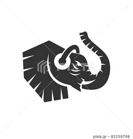 elephant headphone Illustration Icon Brand Isolate 85238798